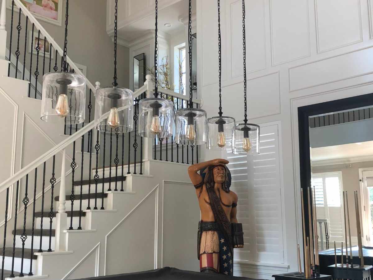 Interior house painting in Rocklin CA staircase and entryway